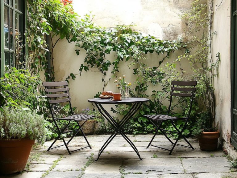 Smart Outdoor Furniture Choices for Compact Living