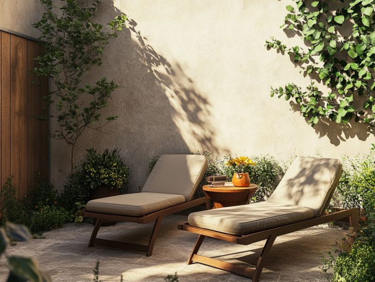 Space-Saving Outdoor Loungers for Small Patios