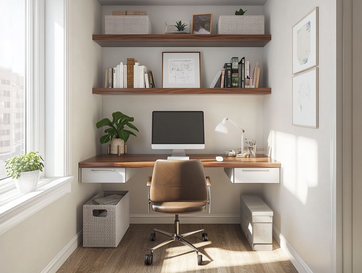 Can I create a home office in a small space?