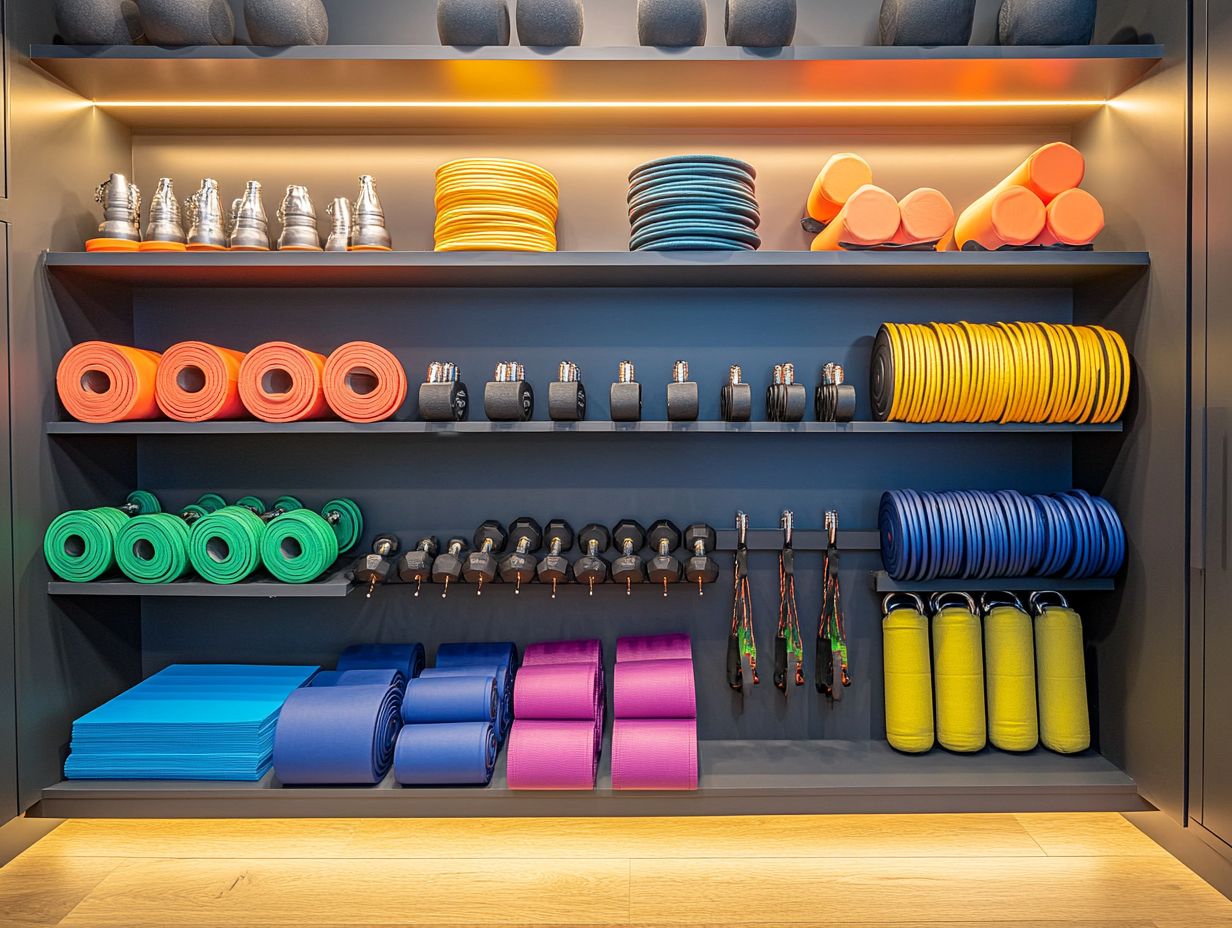 DIY Storage Solutions for Home Gyms