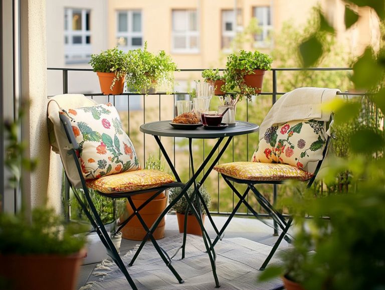 Styles of Outdoor Furniture to Suit Small Spaces