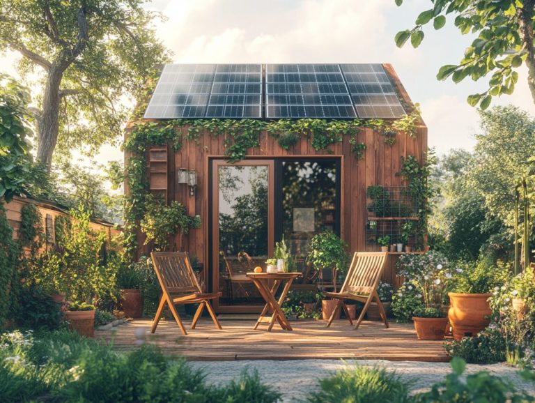 Sustainable Outdoor Furniture for Eco-Friendly Tiny Homes