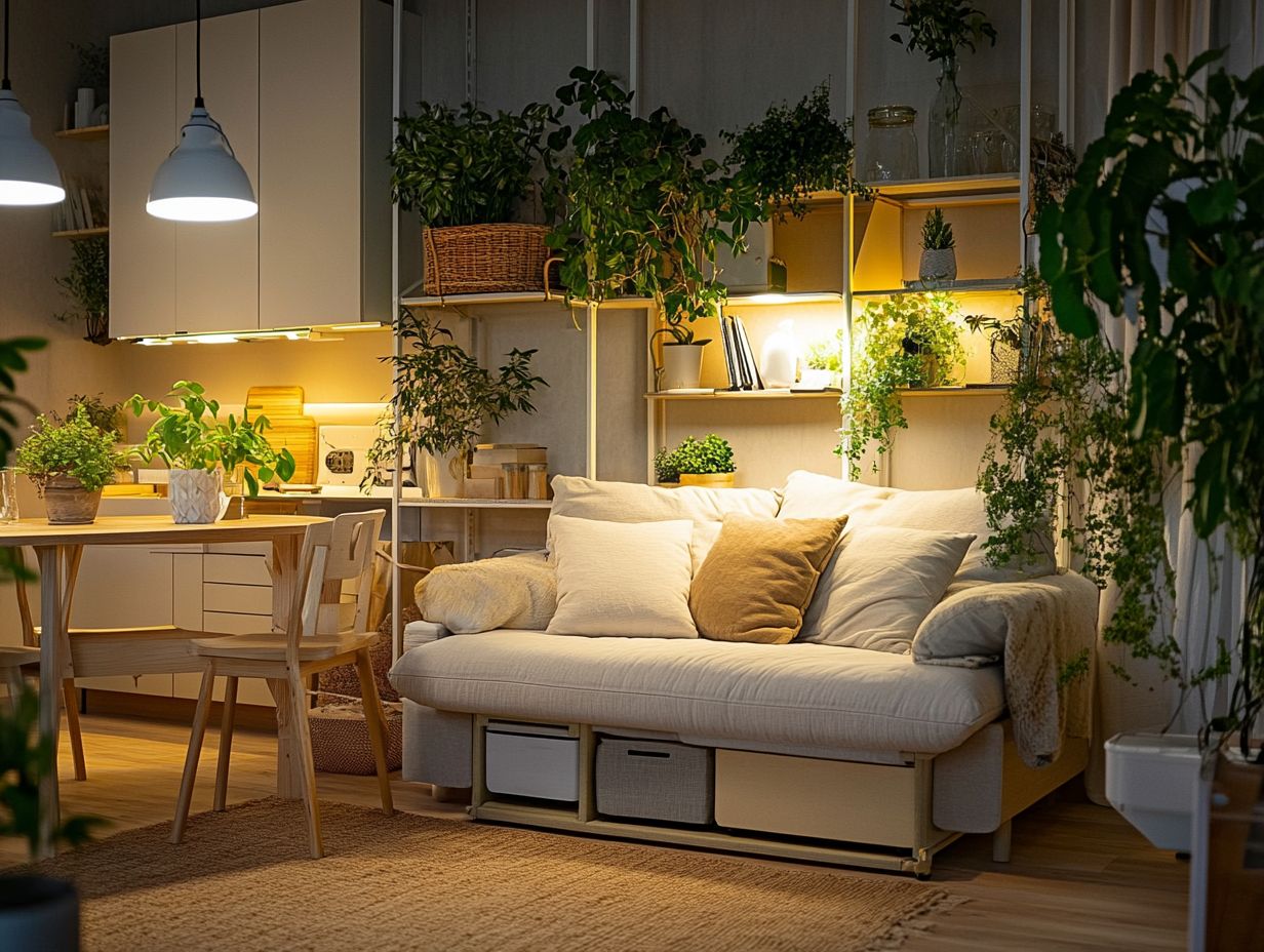 What is multi-functional furniture and how does it benefit small spaces?