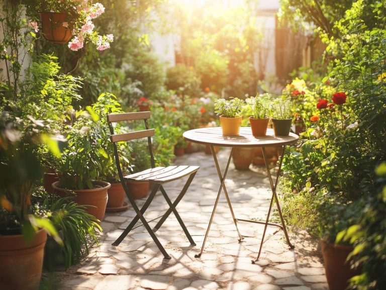 The Best Outdoor Furniture for Tiny Urban Gardens