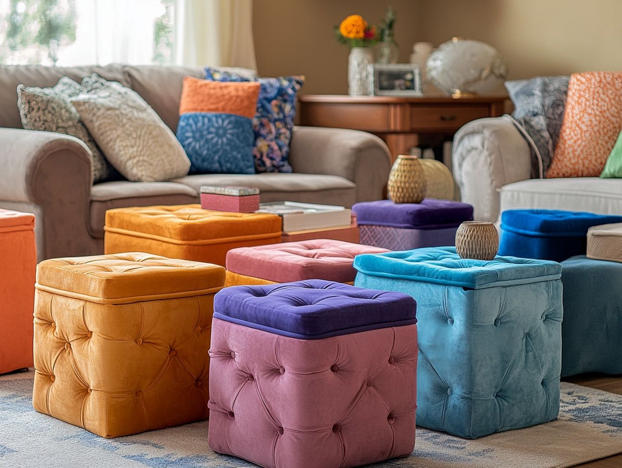 Elegant storage ottoman that complements any decor