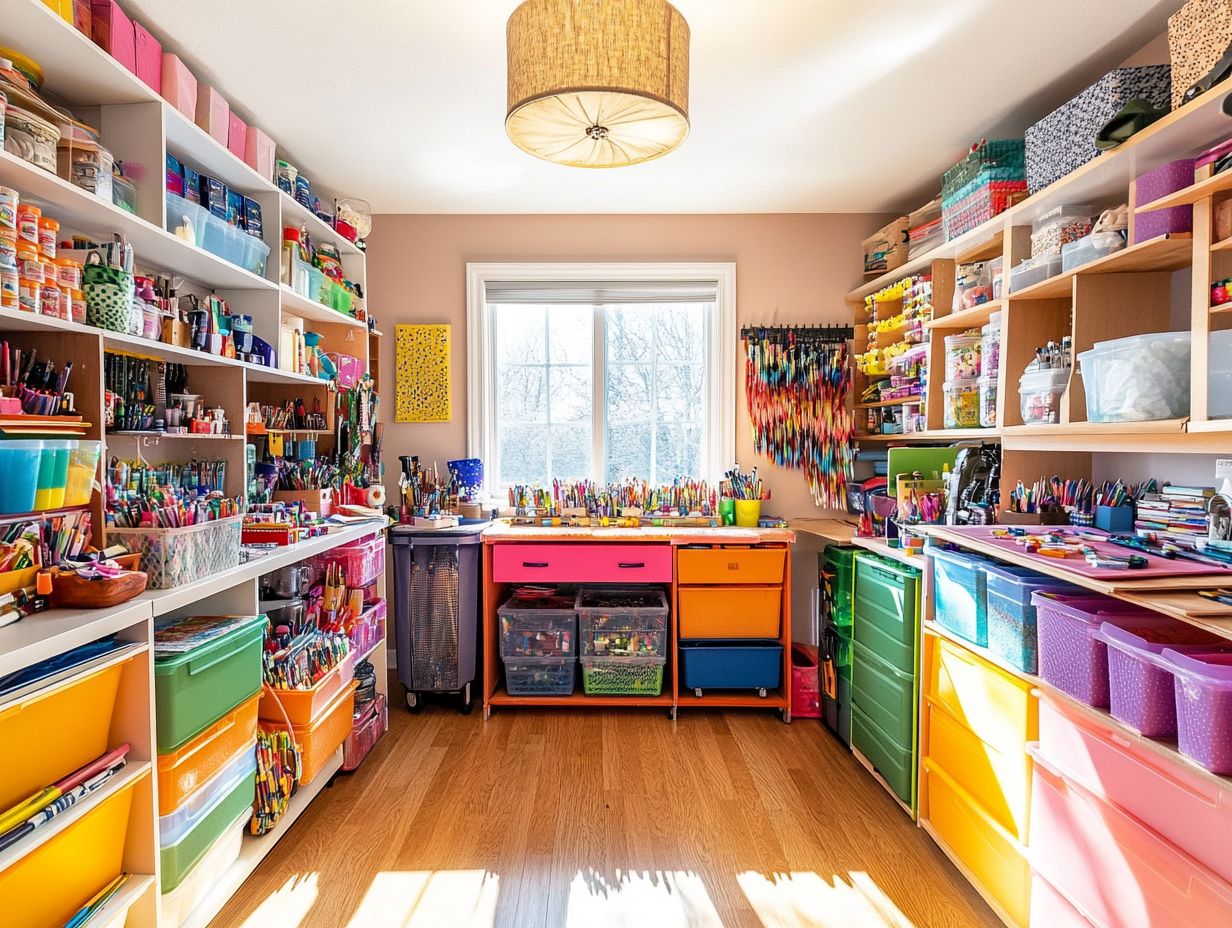 Stylish Shelving Units and Cabinets for Craft Rooms