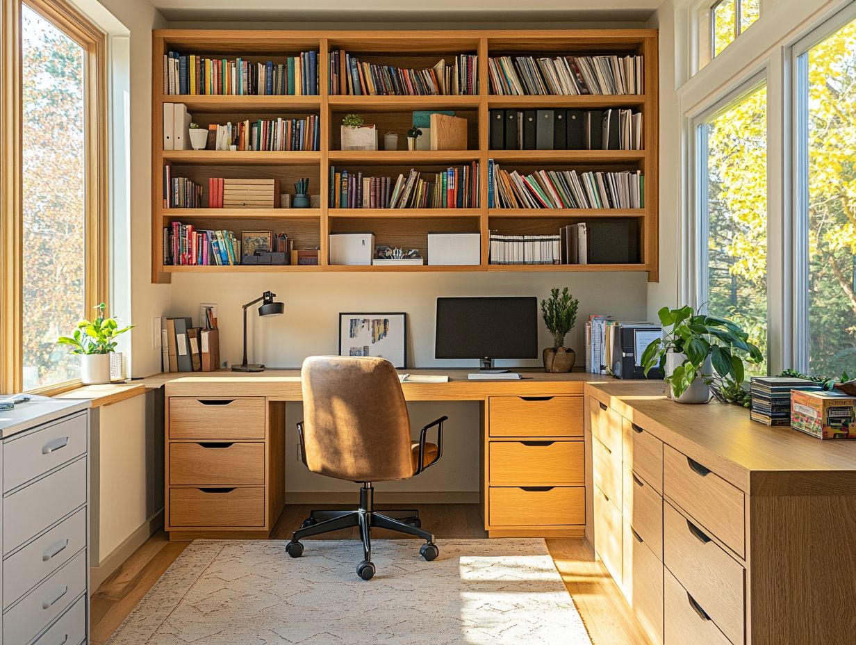 Image showing a filing cabinet used in a home office