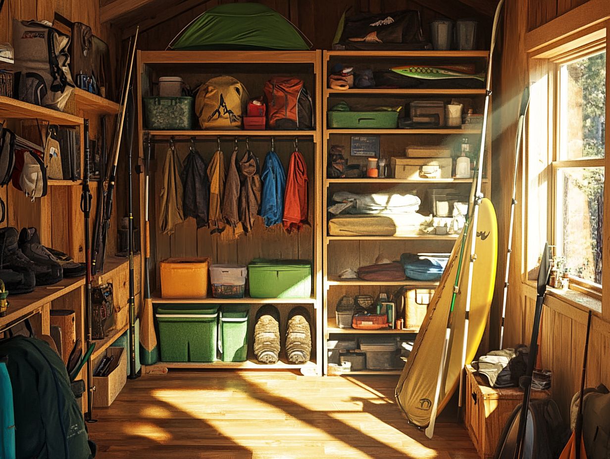 What are the best storage solutions for outdoor gear?