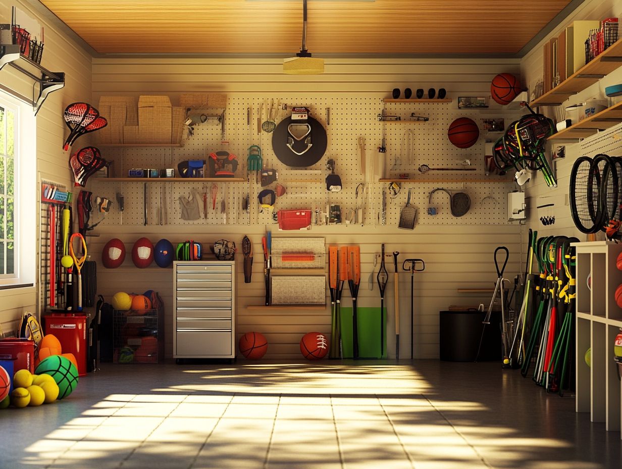 Storage solutions for sports in small spaces