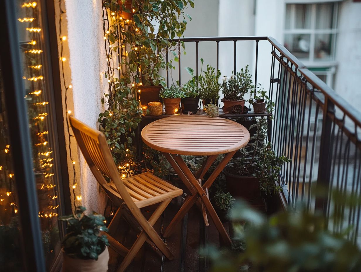 Factors to Consider When Choosing Outdoor Furniture for Tiny Spaces