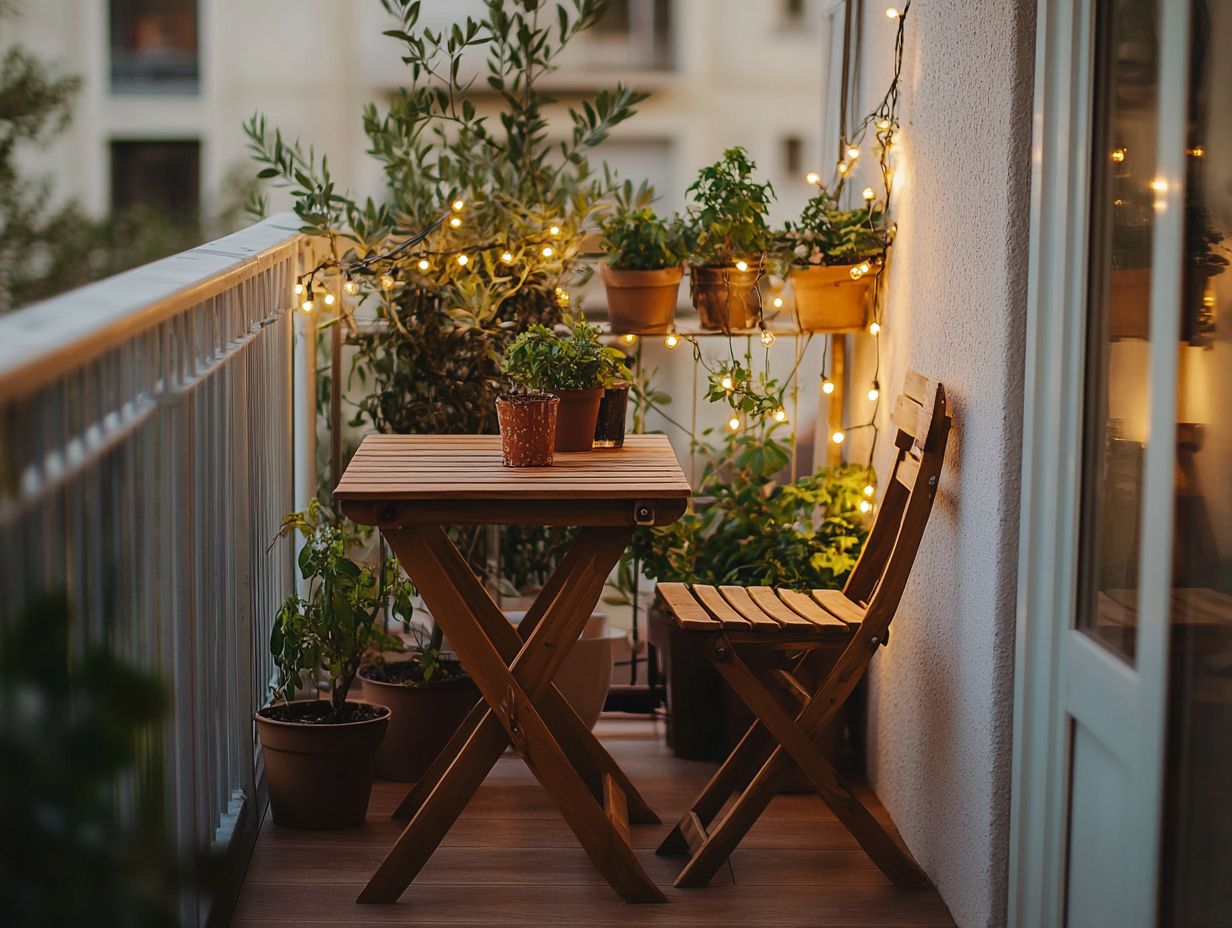 Maintaining Outdoor Furniture in Tiny Spaces