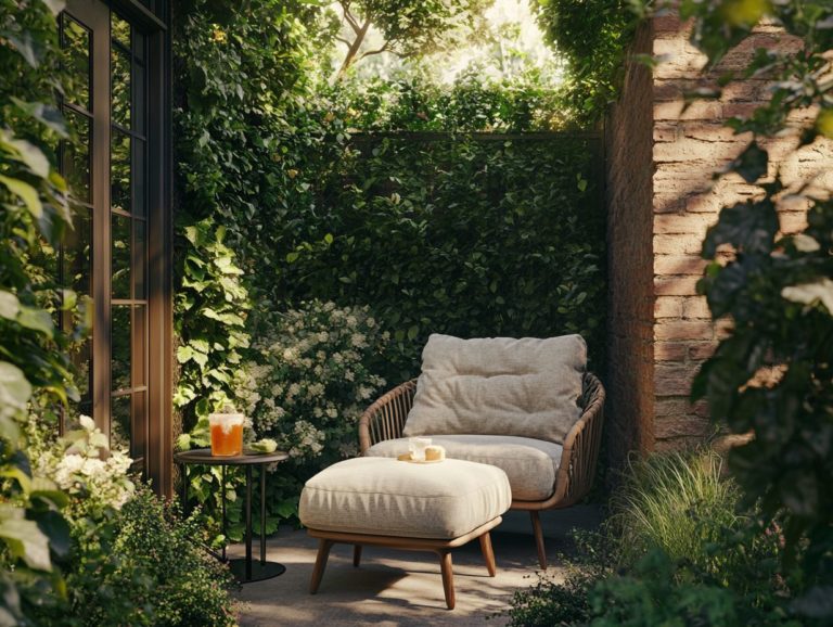 The Importance of Comfort in Small Outdoor Furniture