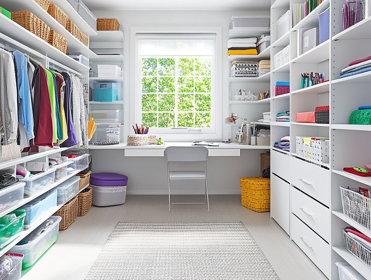 How does decluttering improve storage space?