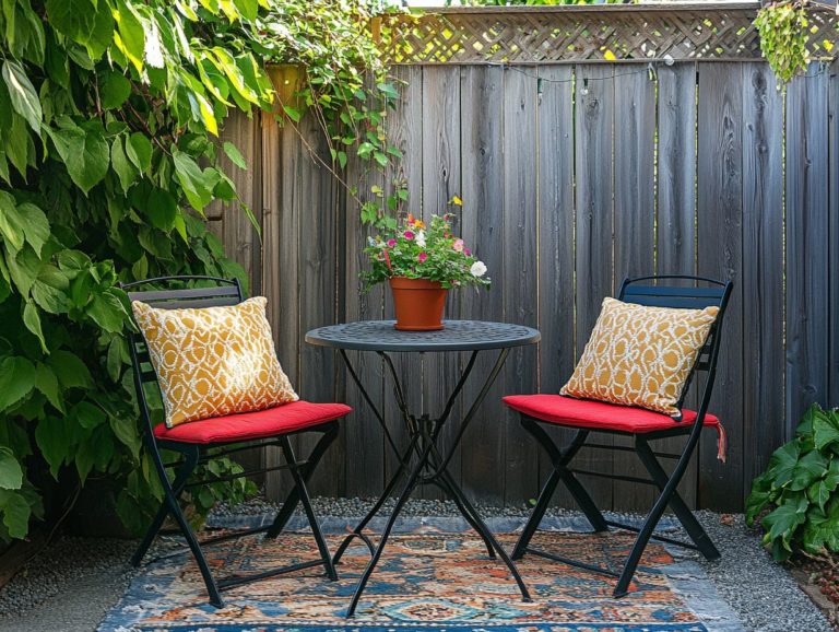 The Role of Accessories in Outdoor Furniture for Small Areas