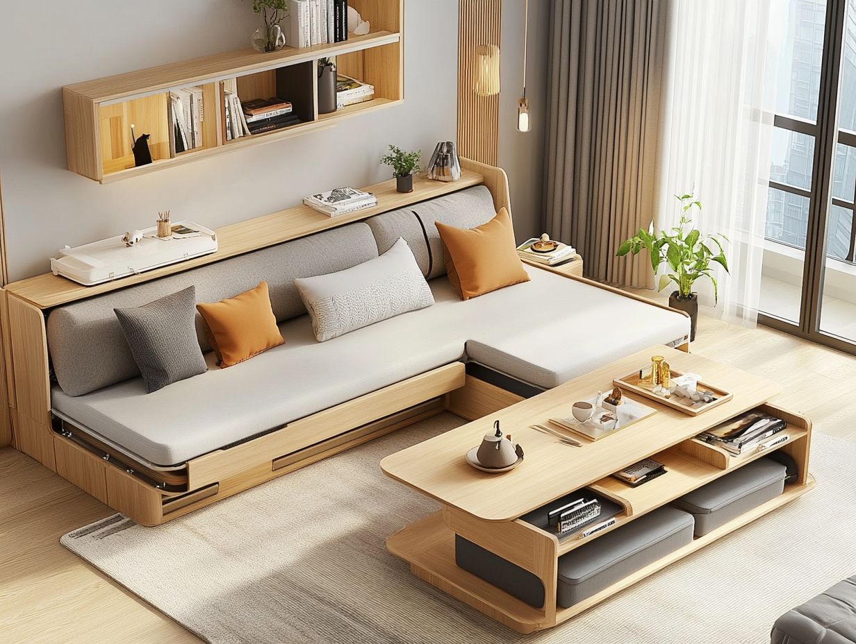 An overview of various multi-functional furniture types for small spaces