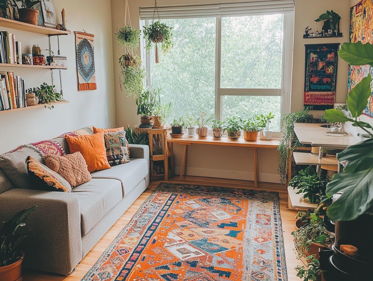 2. How can I add personality to a small living room in a tiny house?