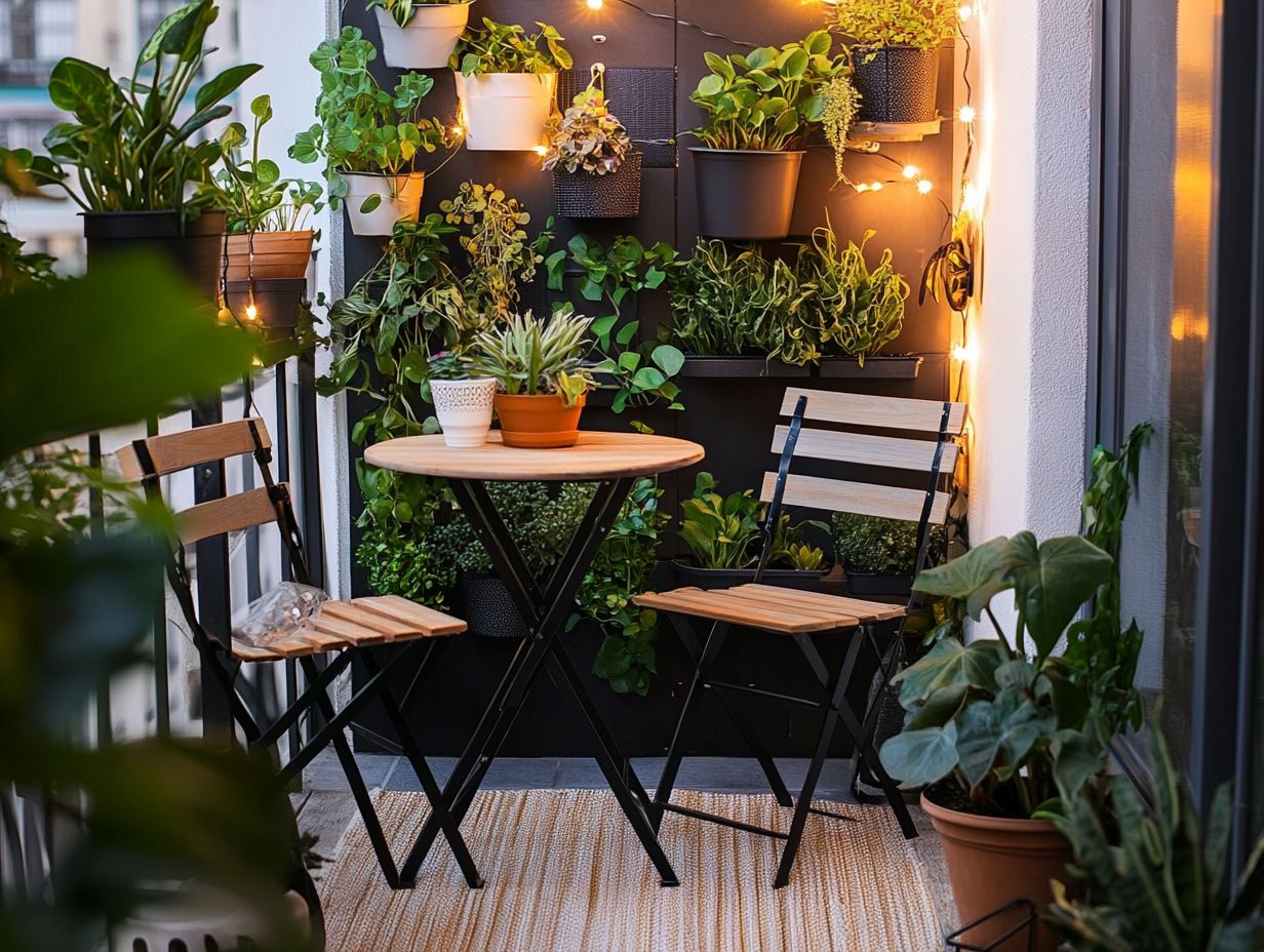 A collection of outdoor furniture ideas for small balconies