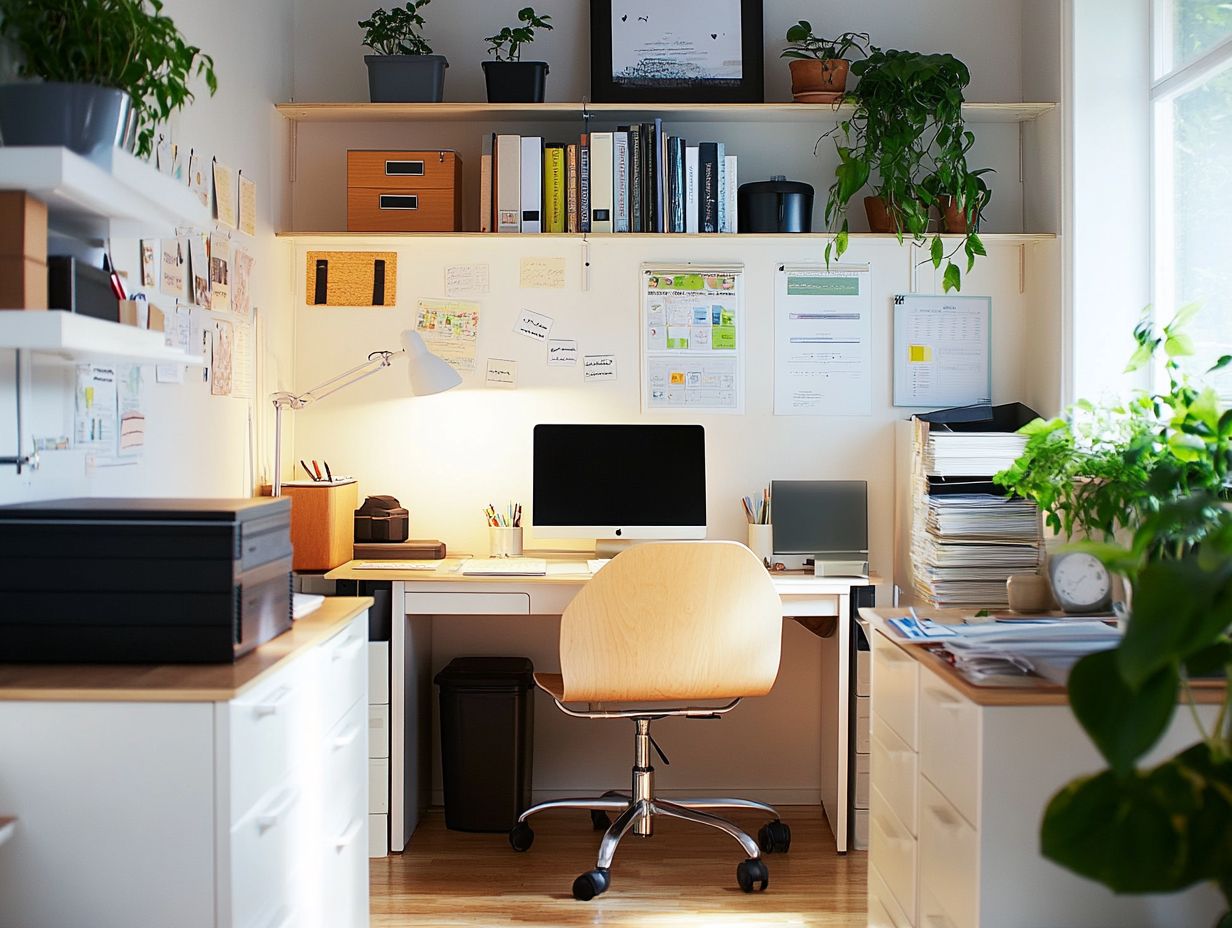 Image showing organization strategies for small office spaces