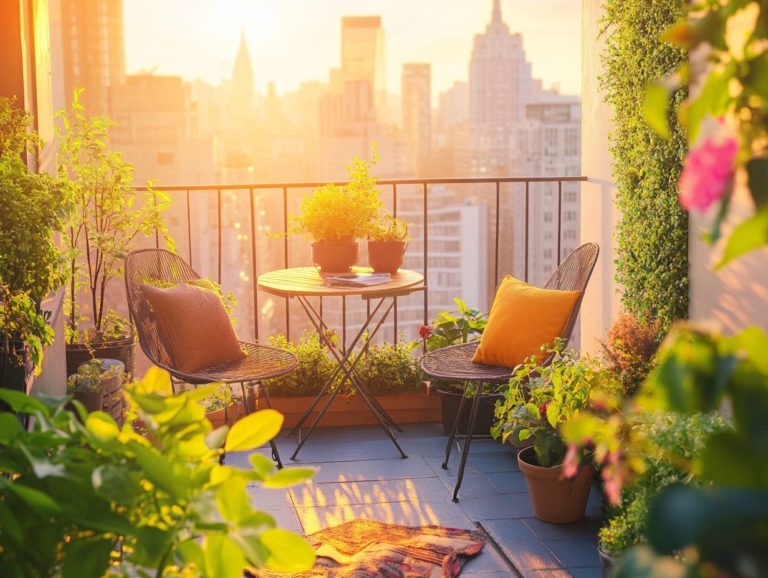 Transforming Your Tiny Balcony with Outdoor Furniture