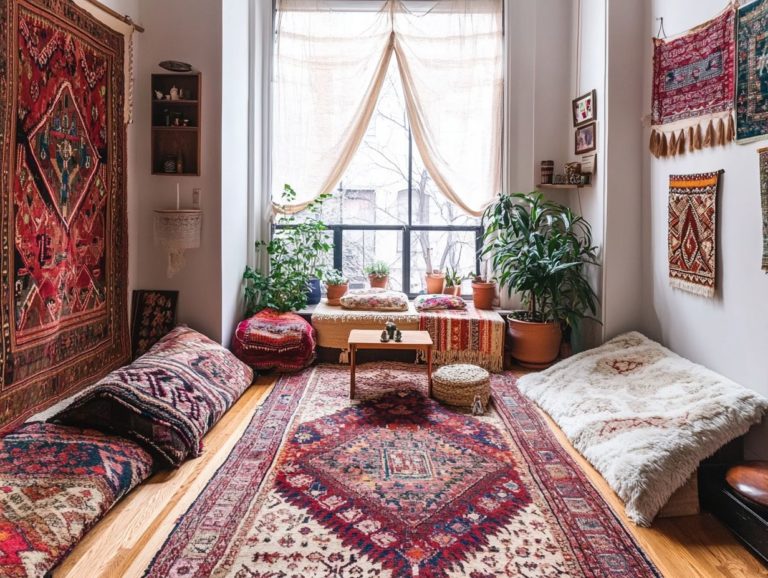 Using Rugs to Define Spaces in Small Rooms