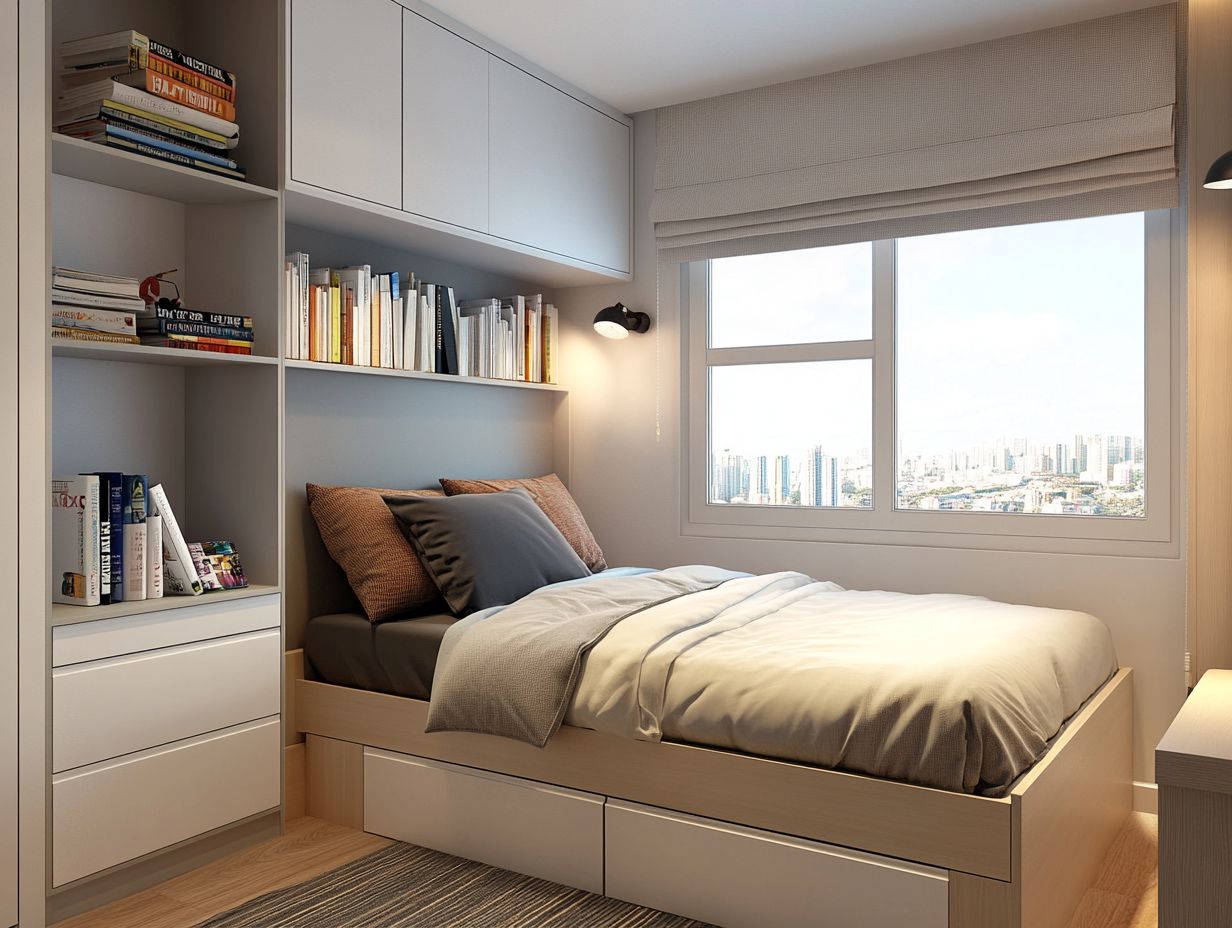 Image showcasing effective tips for maintaining a clutter-free bedroom