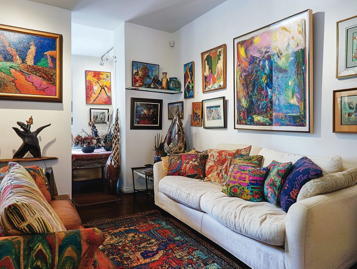 How to maximize limited wall space for art