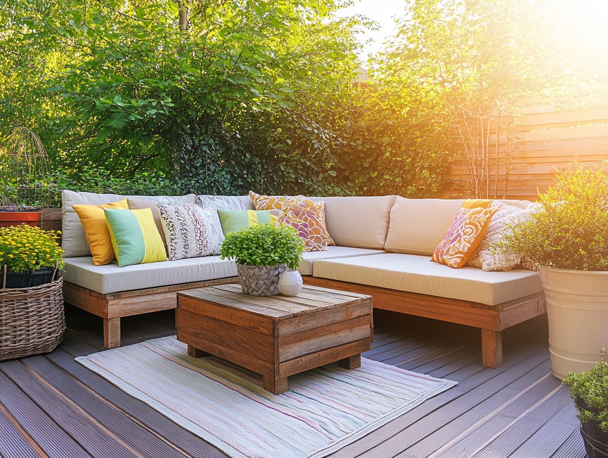 A well-maintained outdoor space showcasing furniture protection techniques